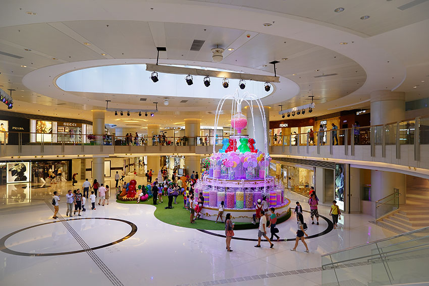 Hongkong Shopping center size